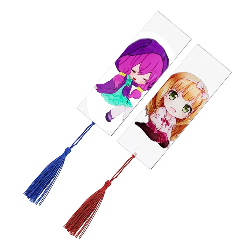 Custom Promotional Sublimation Acrylic Bookmark Blank clear with Custom logo
