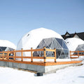 Clear PVC Outdoor Luxury Igloo Dome Tent with Bathroom for Desert Glamping Resort