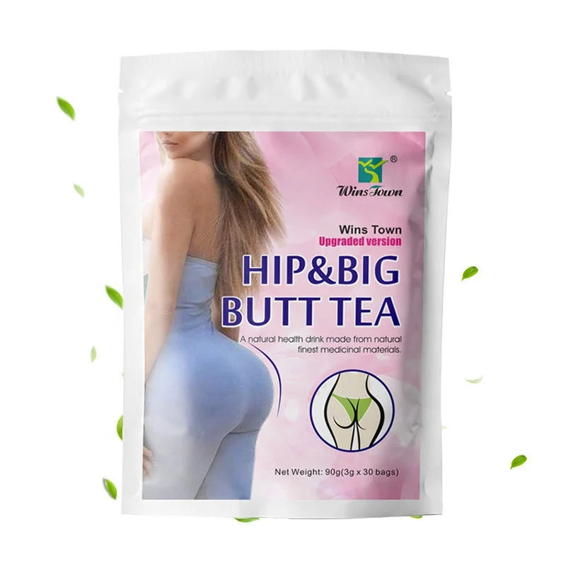 Win Stown Big Butt Tea Natural Herbs Enhancement Buttock Tea Firming Supplements Bbl Butt for Women Hip and Big Butt Tea