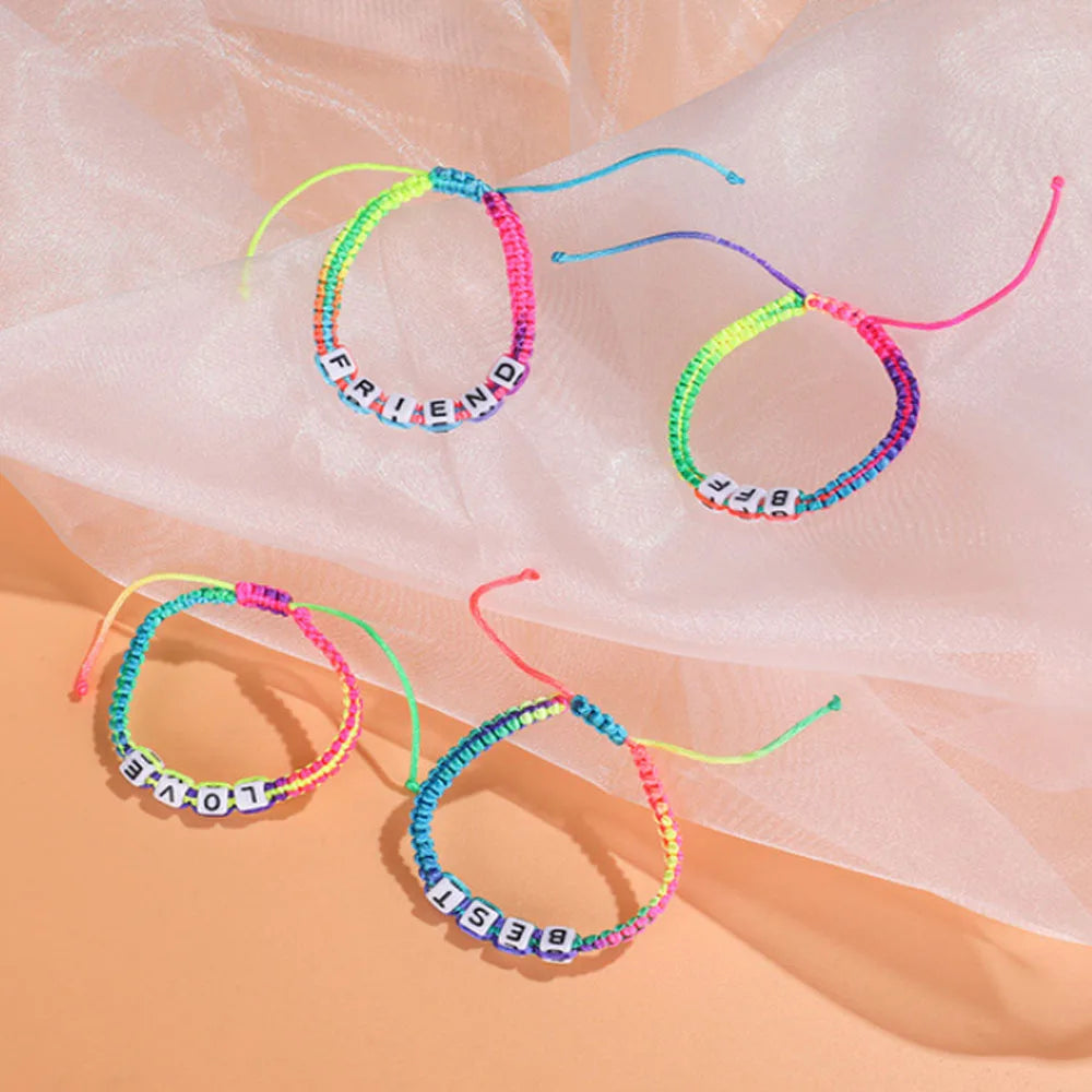 Handmade Nylon Cord String Rope Woven Friendship Bracelet Women Bracelets Jewelry