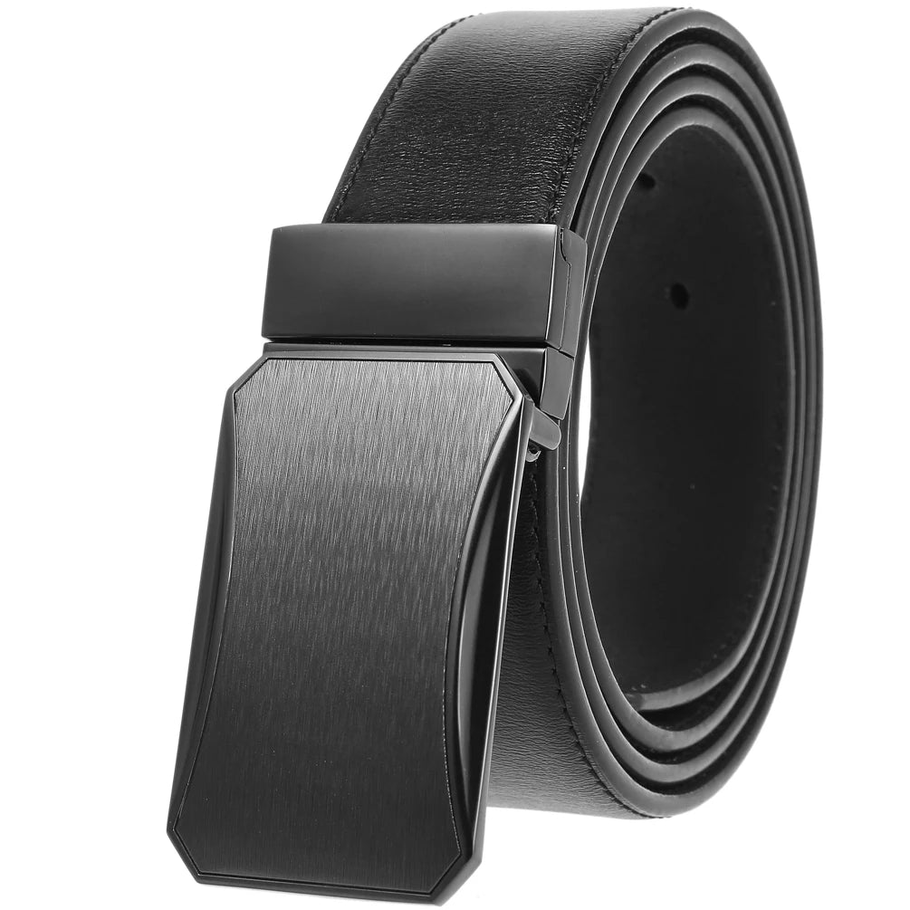 Fashion Alloy Smooth Buckle Waist Belt for Men LY35-222449-3