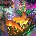High Face Durable Outdoor Indoor Christmas Lights Led Resin  Reindeer Ornaments