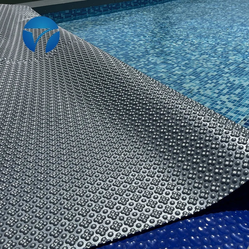 Swimming Pool Solar Cover with Plastic Thermal Blanket Bubble for Reels TAIYUE Brand Model 1