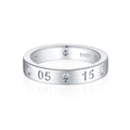 Fashion Jewelry Dainty 925 Sterling Silver Rings White Gold Plated Custom Women Wedding Engagement Diamond Rings Wholesale