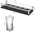 12 Set Shot Glass with Acrylic Cup Holder for Barware Kitchen Storage Liquor Tray Welcome Customized Shape