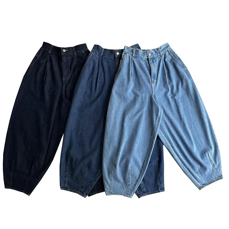 Custom Jeans for Men Baggy Jeans Streetwear Men Plain Baggy Jeans