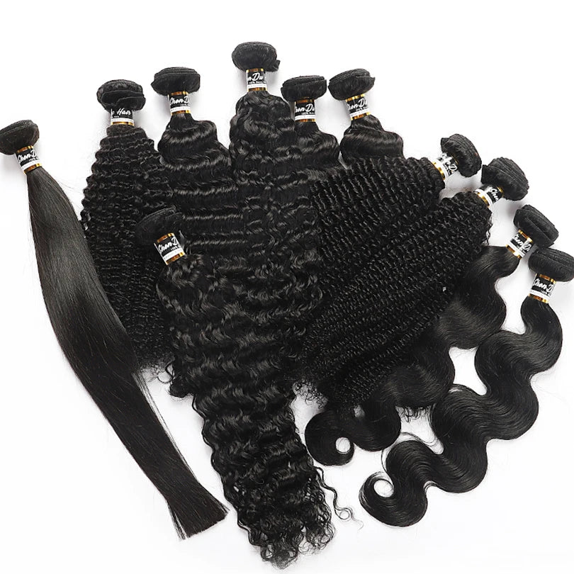 Cheap 100% Human Hair Extensions Bundles 18 20 22 24 Inch Bone Straight Human Hair Bundles Wholesale Bulk Remy Hair Bundles