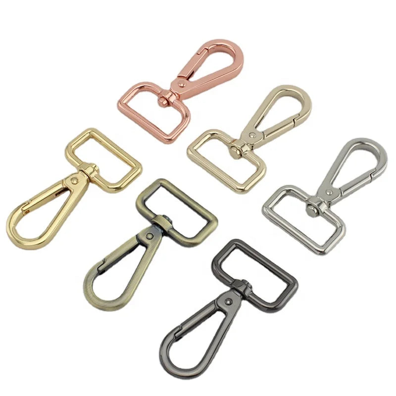 Nolvo World 61*25 mm 1" Leather Belt Strap Bag Buckles Metal Clasps Swivel Clasp Clip for Bag