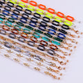 2025 Fashion Neck Eyeglass Holder Reading Glasses Chain for Covers Gold Acrylic Lanyard Sunglasses Chains for Women