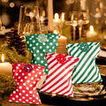 24 Pcs Candy Small Sweet Treat Bags Cookies Chocolate Snacks Small Gift Paper Bag for Christmas