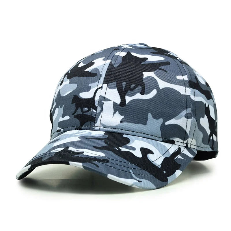 New Factory Price Camouflage Blue Plain Blank Tactical Camo Baseball Cap
