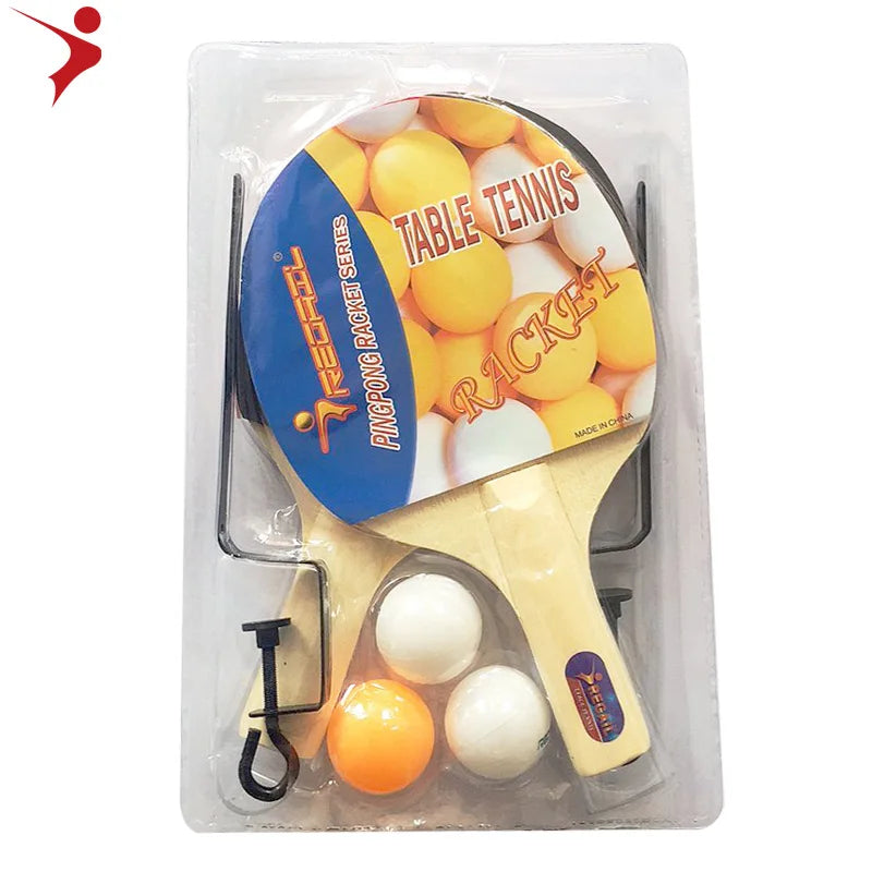 REGAIL F103DZ  Table Tennis Racket  Net Set Ping Pong Paddle  Include 3 Balls Welcome Oem Polar Wood and Net