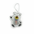 Plastic Printing Clear Epoxy Holographic Custom Acrylic Keychain Charm with Anime Glitter Rainbow