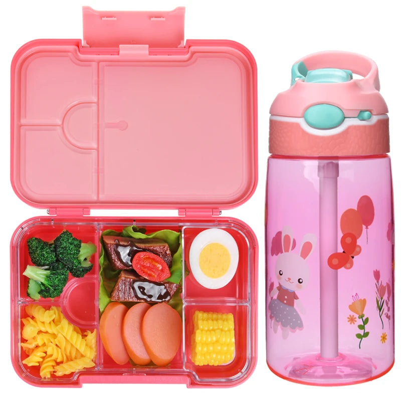 Aohea Food Grade Smart Bap Free Divided Compartments Portable Lunch Box Nursery Lunch Box for Children and Adults
