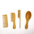 16*6*1cm Shower Short Bamboo Comb with Wide Tooth Comb Hairbrush for Bathroom