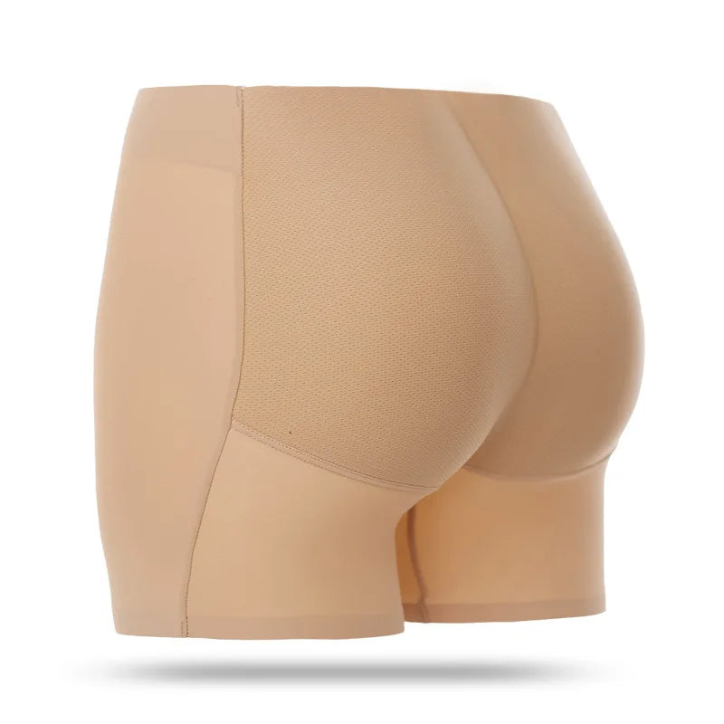 Seamless Buttocks Lifting Padded False Buttocks Safe Panty Boxer Shorts Panties for Women