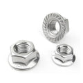 Factory Supply Polished Stainless Steel Hexagonal Flange Nut with Hex Head