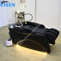 Modern Black Head Spa Japanese Water Circulatie Therapy Shampoo Bed Hair Salon Electric Massage Thai Head Spa Basin Hotel Spa