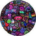 100PCS Newly Cool Fashional Games Sneaker Decals for Skateboard Luggage Phone DIY Anime Neon Sticker