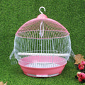 Round Bird Cage Durable Antique Hanging Portable Breeding Parrot Pigeon Birds Cages