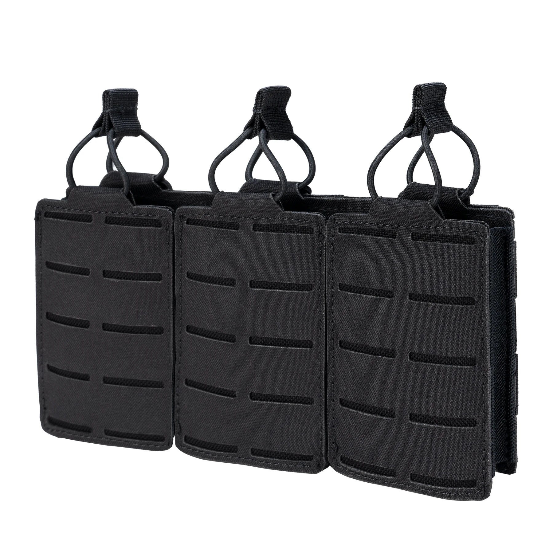IDOGEAR Laser Cut Triple Mag Pouch 500D Nylon Camo Molle Magazine Holder Tactical Mag Pouch for 5.56mm Mags
