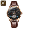 OLEVS 6652 Custom Watch Moonphase Classics Multifunction Watch Automatic Tourbillon Sport Waterproof Luxury Mechanical Watch