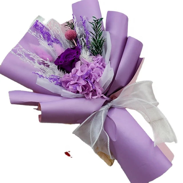 Handmade Preserved Roses Bouquet Eternal Natural Real Flower for Valentine's Day Gift