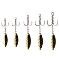 WEIHE 14pcs/set Treble Hooks With Spring Dough Bait Treble Hook Steel Wobblers Spinner Spoon Bait With Hooks Fishing Tackle Pesc