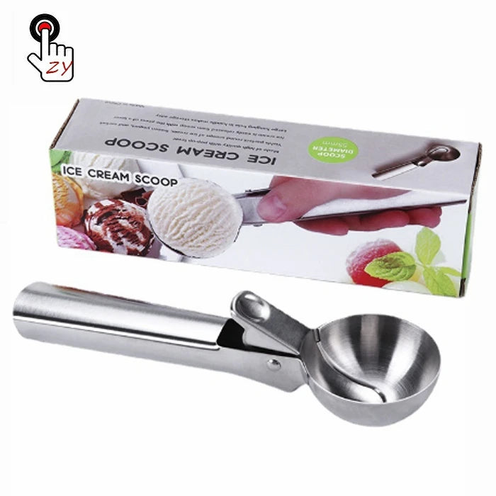 Hot Sale Stainless Steel Ice Cream Scoop Easy Release Macallan Ice Ball Maker Ice Cream Tools