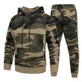 2024 EU-size Men's Outdoor Sports Casual All-match Suit Autumn and Winter New Camouflage Loose  Hoodies Two-piece Set