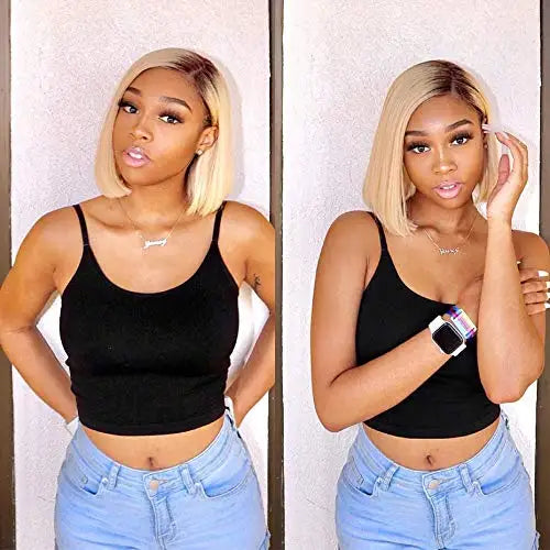 Ombe 1b613 Bob Glueless Wigs Human Hair For Black Women Brazilian Hair Bob Wig Short Pixie Cut 100% Human Hair Wigs