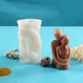 B-5030 Lspouse Lovers Embrace Whole Family Portrait Body Resin Silicone Soap Candle Mold Aromatherapy for 3D Mould