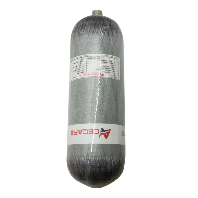 9L CE Composite Cylinder 300bar 4500psi Carbon Fiber Gas Cylinder for Diving and Firefighting Paintball Refilling