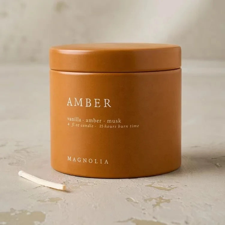 Customized New Style Eco Friendly Luxury Metal Candle Tin Wax Airtight Seamless Tin Cans Containers for Candles