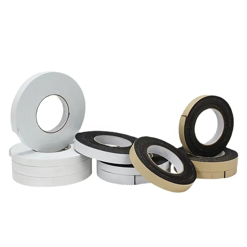 Eva Black and White Strong Cushioning Shockproof Single Side Sponge Foam Sealing Tape