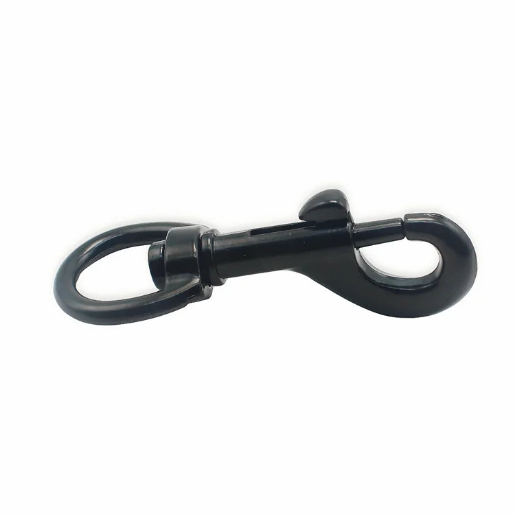 Dog Collar Leashes Alloy Steel Swivel Snap Clip Hardware  Inch Eye Bolt Swivel Snap Hook Black Snap Hook for Handbags