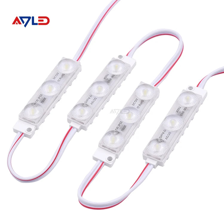 2024 Waterproof IP68 100lm/w 160lm/w Warm White 7000k 3 Led Module for Led Light Store Signage