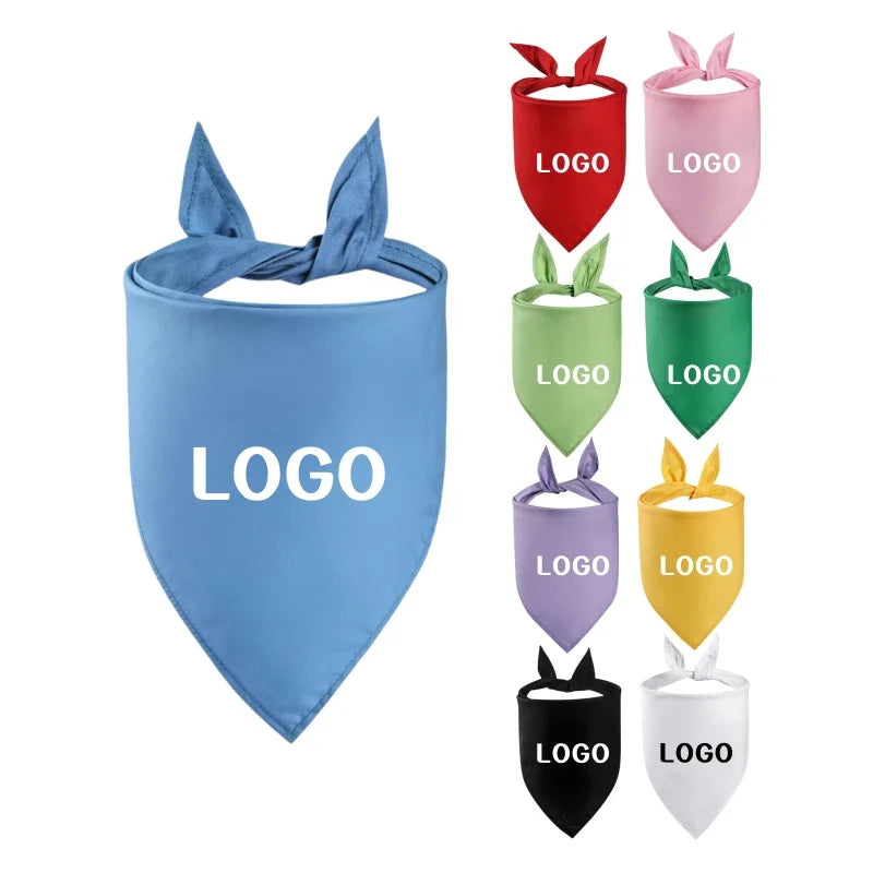 Classic Style Cotton Pet Dog Saliva Towel Neckerchief Pet Bib Triangle Scarf for Pets Custom Dog Bandana