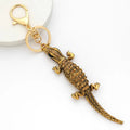 Free Shipping Crocodile Keychain OEM Order Factory Diamond Customize Metal Key Ring Car Bag Phone Accessories Key Chain Gift