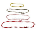 Ivoduff Supply Metal Beaded Chain Dog Tag Chain Nickle Ball Chain