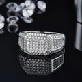 Golden Supplier Abiding Jewelry Luxury Diamond 925 Sterling Silver China Modern Hiphop Ring VVS Moissanite Ring Men