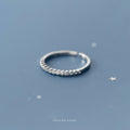 925 Sterling Silver Crystal Wedding Female Adjustable Rings for Women Simple Geometric Ring Silver 925 Jewelry