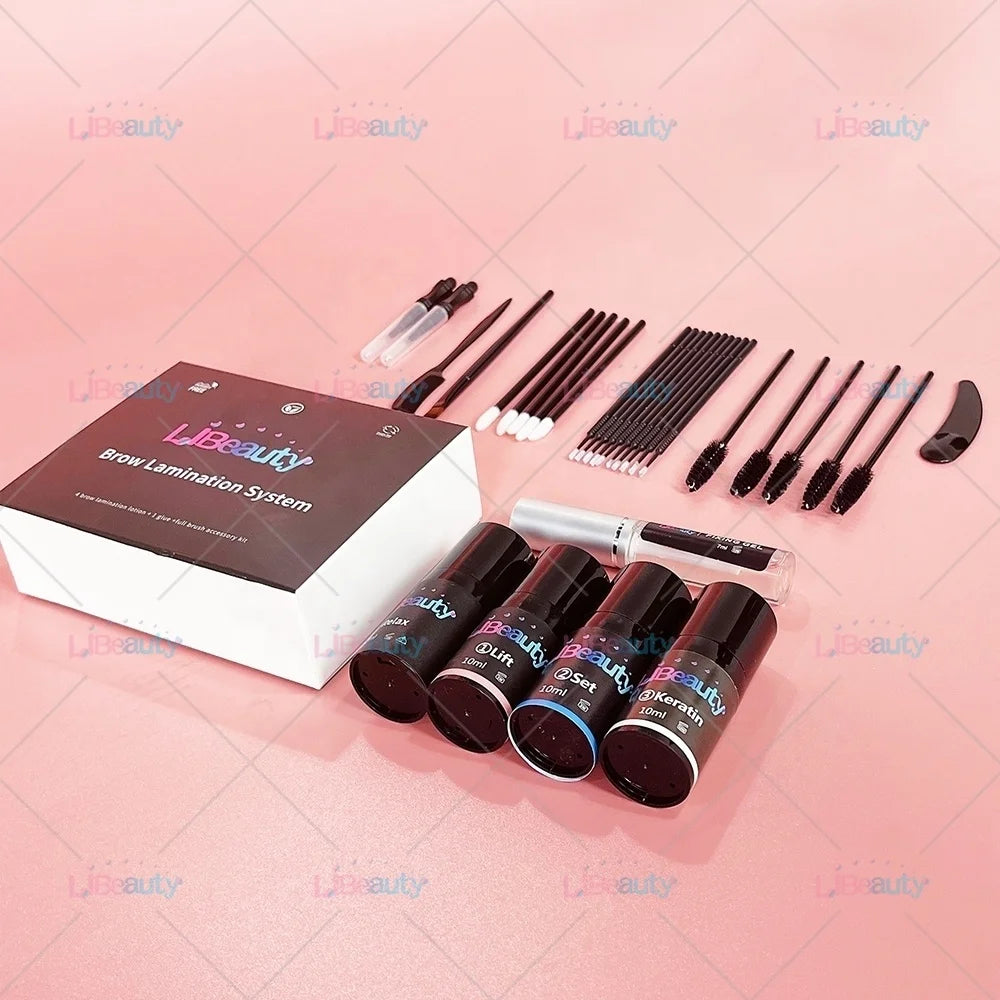 Vegan Brow Lift System Instant Eyebrow Lamination Korean Lifting Eye Brow Professional Pump with Your Logo Customization