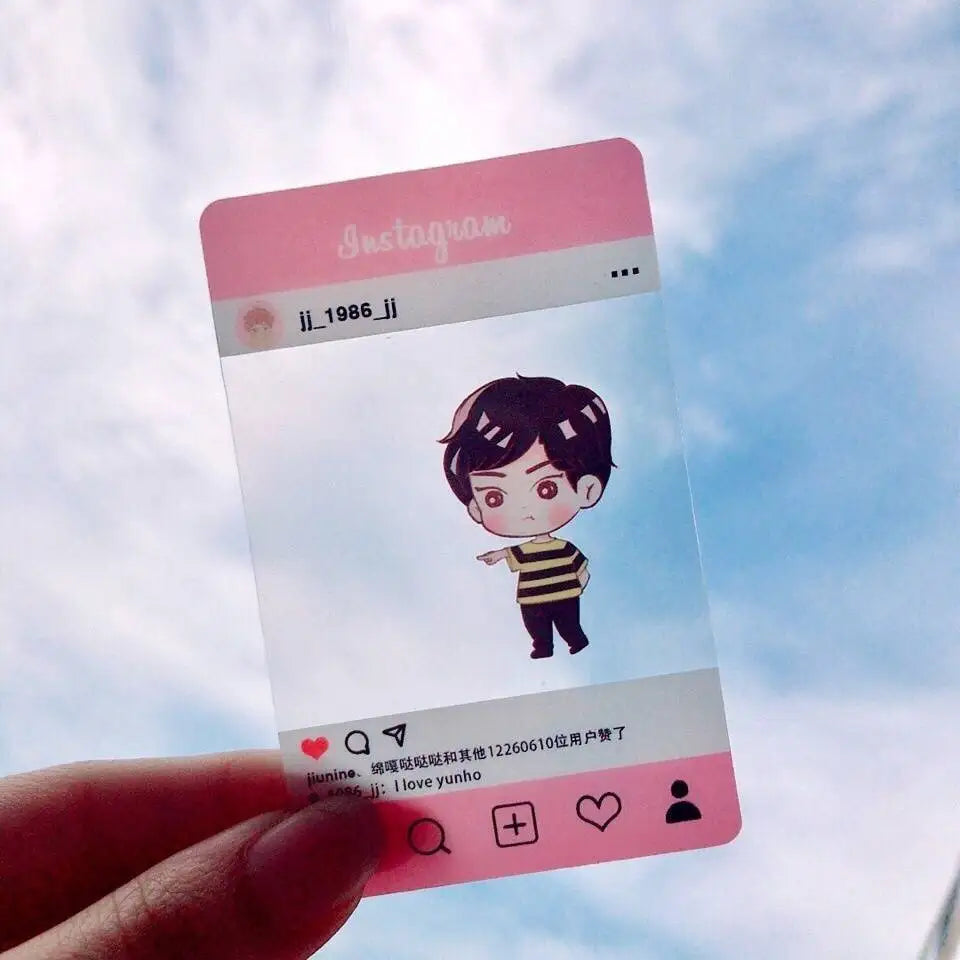 Wholesale Custom K-pop Photocard Transparent PVC Magnetic Card LNX-24X029 Varnished Surface for Game Play Digital Printing
