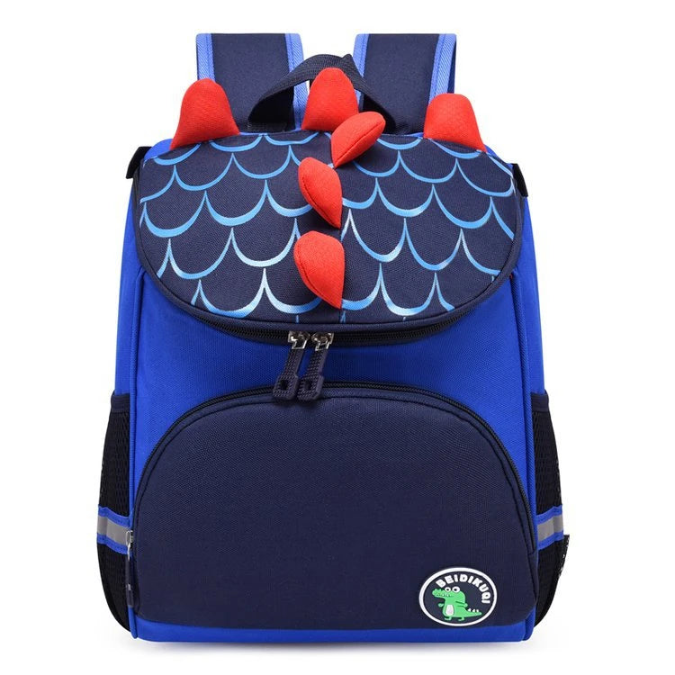 Custom Design Kids Shark Preschool Girly Blue All Print Children School Bookbags Manufactures in China