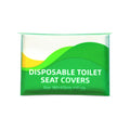 Toilet Seat Cover Disposable (10Pcs/Bag) Flushable Disposable Toilet Seat Cover 100% Biodegradable Travel Essential Accessories