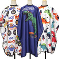Kids Children Waterproof Hairdressing Cape Salon Hair Wrap Dyeing Haircutting Cartoon Cloth