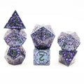 Dungeons and Dragons 7-Piece Polyhedral Metal DND Dice Set Tabletop Games Dice