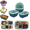 12pcs New Thickened Silicone Muffin Cups Square Cake Mold Baking Utensils 3 Color Cupcake Set New Product Category Cake Tools