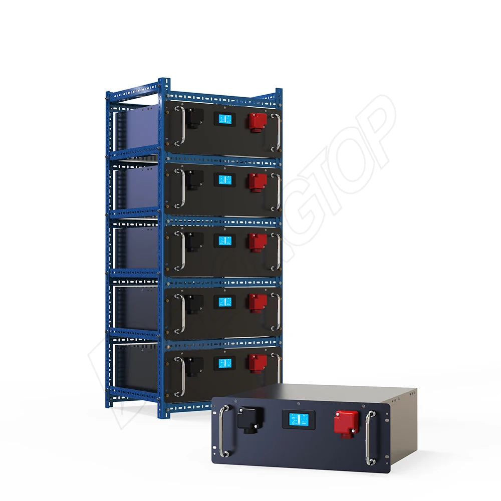 LiFePO4 Solar Battery 48V 100Ah 5kwh 48V Energy Backup Battery Canbus Power System Lithium Battery with RS485